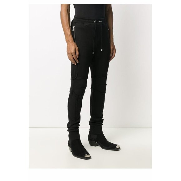 Balmain Zipped slim-fit cotton trousers - Picture 2 of 8